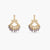 Sapphire Moissanite Silver Chandbali Earrings