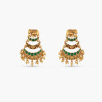 Earrings Elephant Three Layer Antique Silver Chandbali Earrings