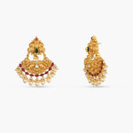 Earrings Avni Antique Silver Chandbali Earrings