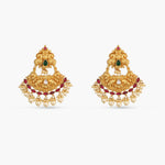 Earrings Avni Antique Silver Chandbali Earrings