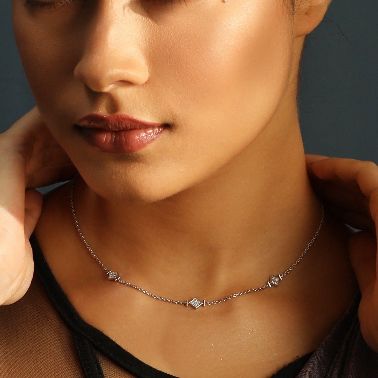 Necklaces Simple Delicate Silver Necklace