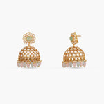 Earrings Glaze Floral Moissanite Silver Jhumki Earrings