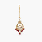 Hair Accessories Hyrah Gold Plated Jadau Silver Maang Tikka
