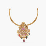 Necklaces Navaratna Gemstone Antique Hasli Silver Necklace