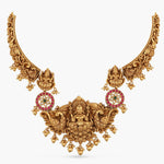 Necklaces Videhi Antique Nakshi Hasli Silver Necklace