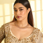 Necklaces Regal CZ Grand Silver Necklace