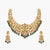 Vimala Moissanite Temple Silver Necklace Set