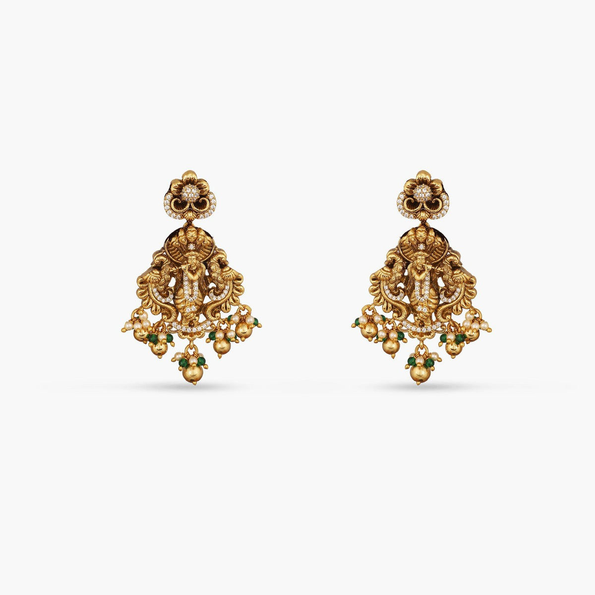 Ananta Temple Antique Silver Choker Set