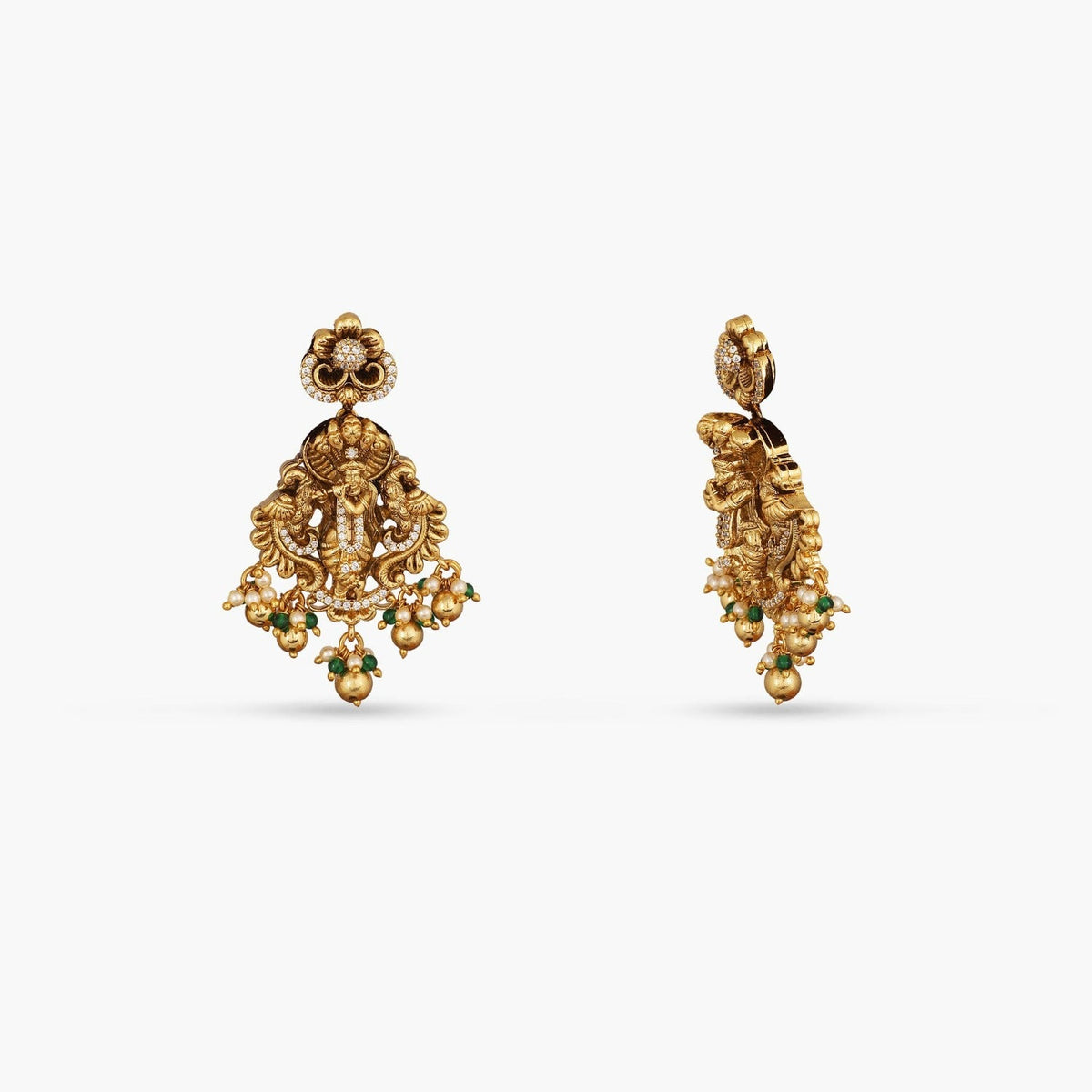 Necklaces Ananta Temple Antique Silver Choker Set