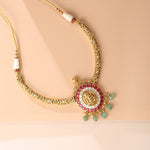 Necklaces Laavin Kempu Jadau Antique Hasli Silver Necklace