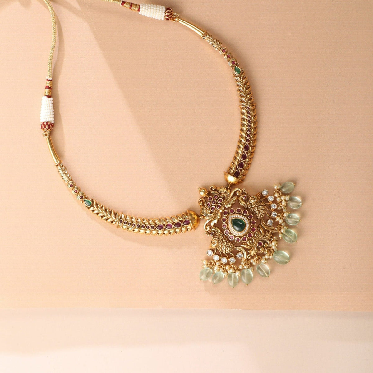 Necklaces Morni Antique Hasli Silver Necklace