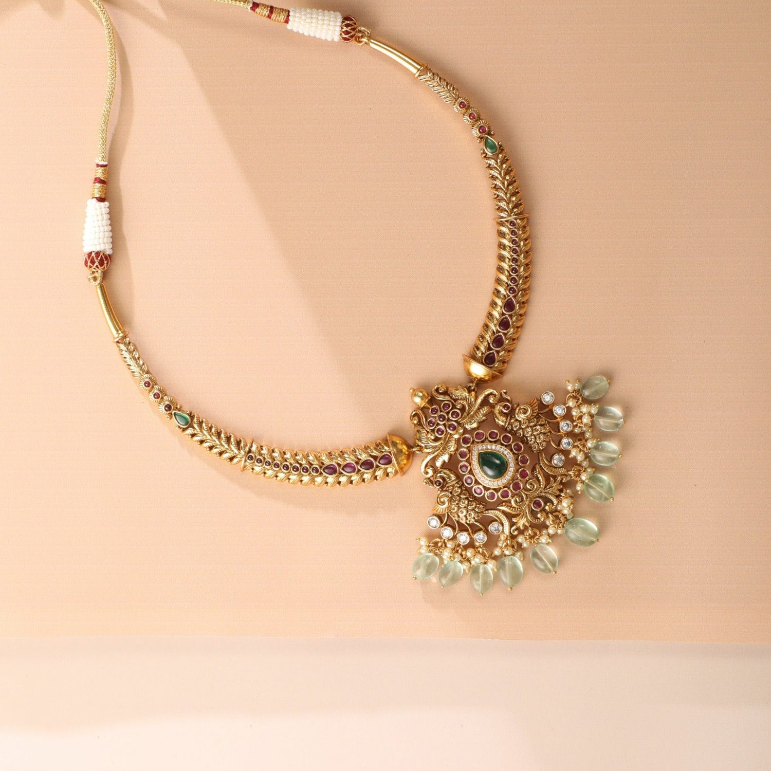 Necklaces Morni Antique Hasli Silver Necklace