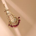 Hair Accessories Pearl Classic Silver Jhoomar Maang Tikka