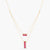 By Your Side CZ Two Layer Vertical & Horizontal Charm Silver Necklace