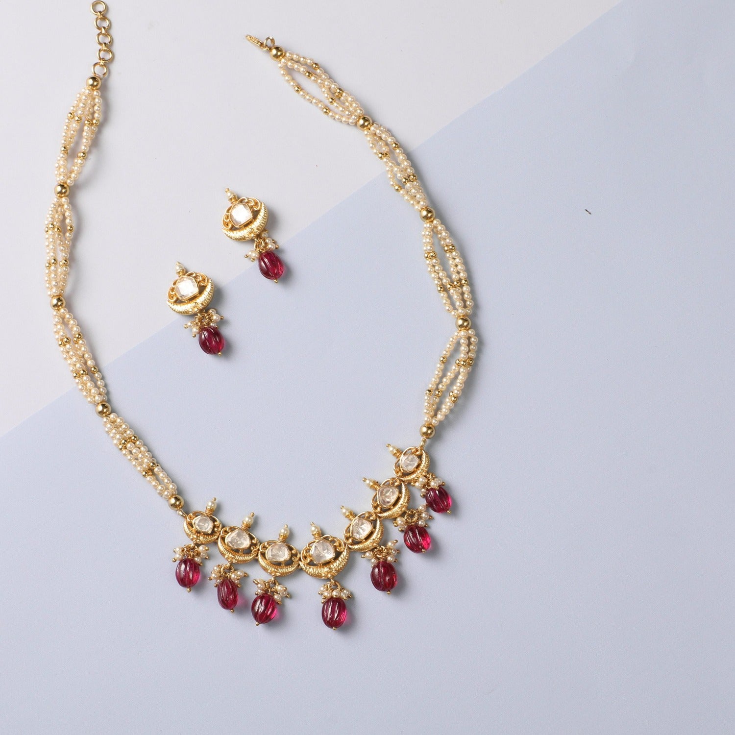 Emily Moissanite Tassle Silver Necklace