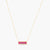 By Your Side CZ Statement Charm Silver Necklace