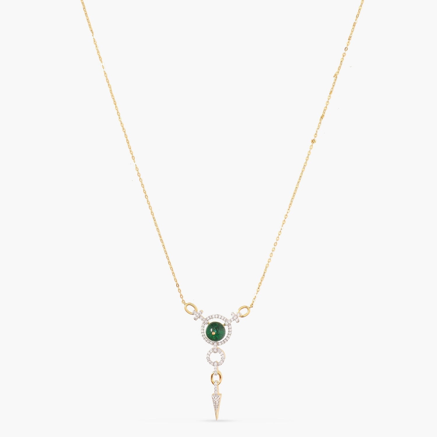 Necklaces Forever CZ Statement Silver Charm Necklace