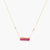 By Your Side CZ Dual Charm Silver Necklace