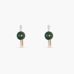 Earrings Forever CZ Statement Silver Hoop Earrings
