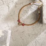 Necklaces Round Kempu Jadau Antique Hasli Necklace