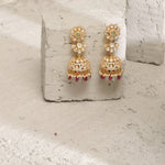 Earrings Blossom Moissanite Silver Jhumka Earrings