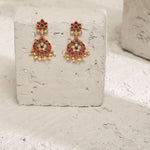 Earrings Jaya Polki Jhumki Silver Earrings