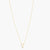 Letter Q Alphabet Gold Plated Silver Necklace