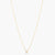 Letter K Alphabet Gold Plated Silver Necklace