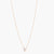 Letter K Alphabet Rose-Gold Plated Silver Necklace