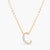 Letter C Alphabet Gold Plated Silver Necklace