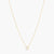 Letter O Alphabet Gold Plated Silver Necklace