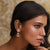 Gool Kempu Jadau Silver Jhumka Earrings