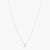 Letter S Alphabet White-Gold Plated Silver Necklace