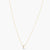 Letter E Alphabet Gold Plated Silver Necklace