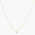 Letter P Alphabet Gold Plated Silver Necklace