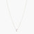 Letter F  Alphabet White-Gold Plated Silver Necklace