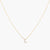 Letter L Alphabet Gold Plated Silver Necklace