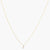 Letter J Alphabet Gold Plated Silver Necklace