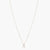 Letter A Alphabet White-Gold Plated Silver Necklace