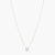 Letter H Alphabet White-Gold Plated Silver Necklace