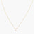 Letter Z Alphabet Gold Plated Silver Necklace