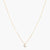 Letter G Alphabet Gold Plated Silver Necklace