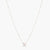 Letter N Alphabet White-Gold Plated Silver Necklace