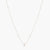 Letter T Alphabet White-Gold Plated Silver Necklace