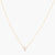 Letter V Alphabet Gold Plated Silver Necklace