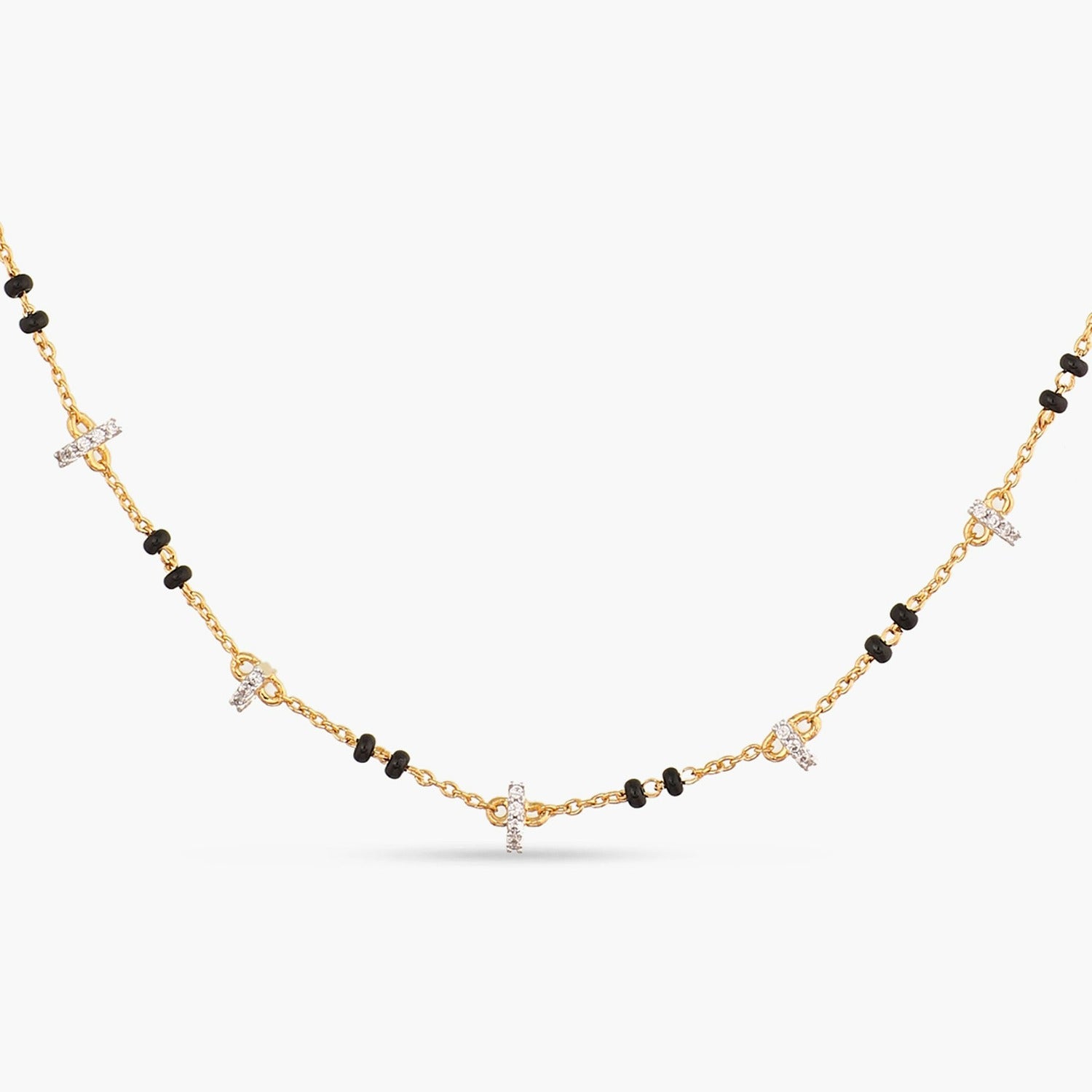 Osha CZ Silver Mangalsutra