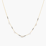 Necklaces Myra CZ Silver Mangalsutra