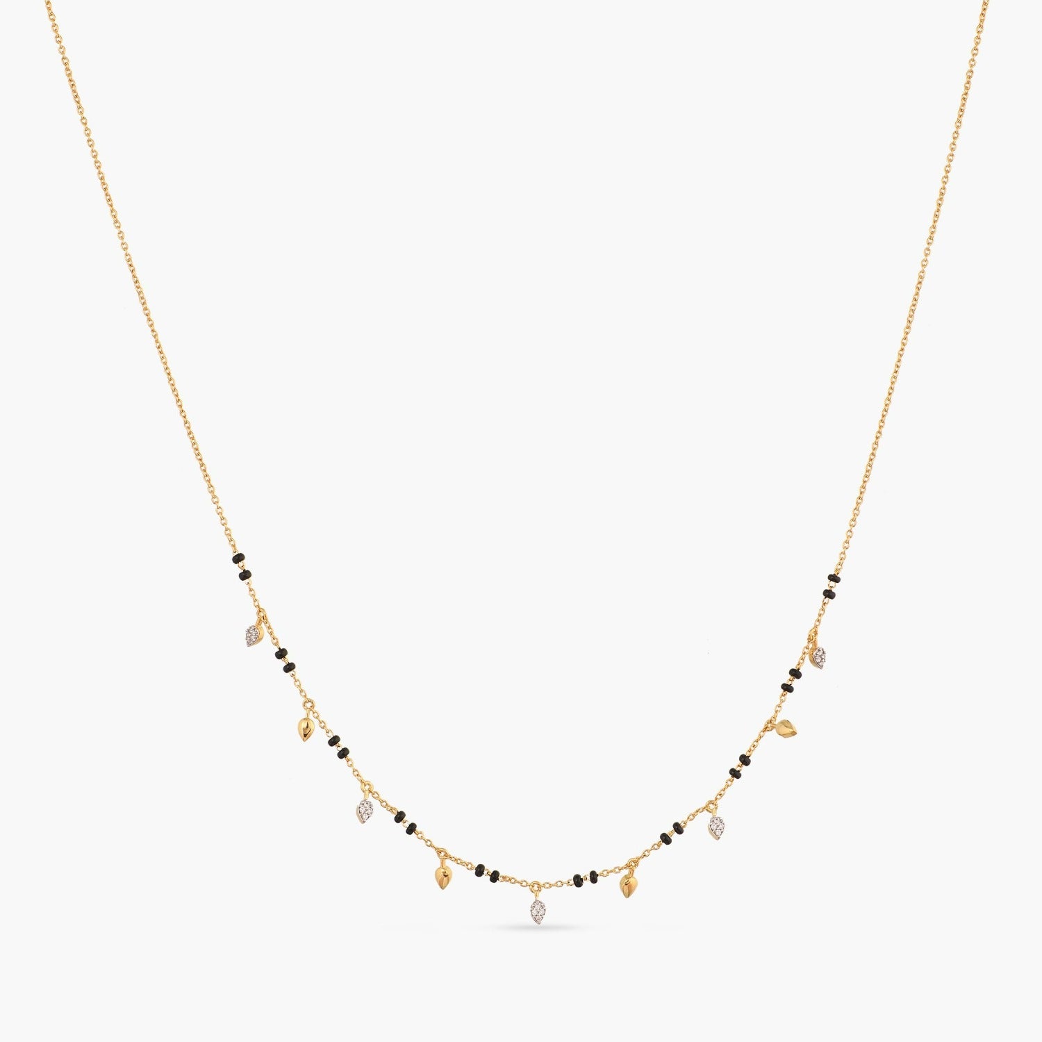 Amita CZ Silver Mangalsutra  