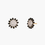 Earrings Floral CZ Silver Mangalsutra Stud Earrings