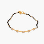 Bracelet Radiant Bar CZ Silver Mangalsutra Bracelet